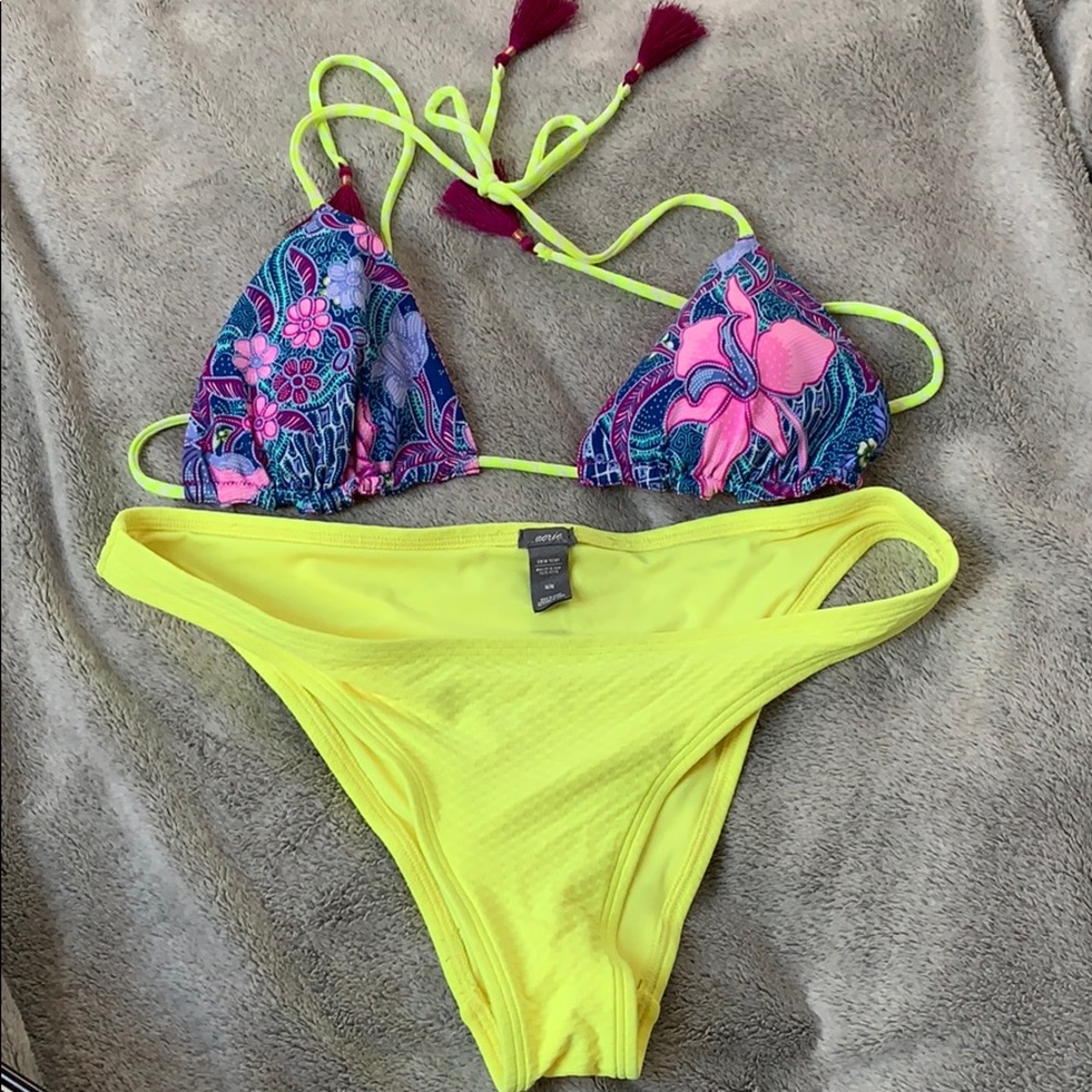 Aerie swim teeny bottom and VS bikini top